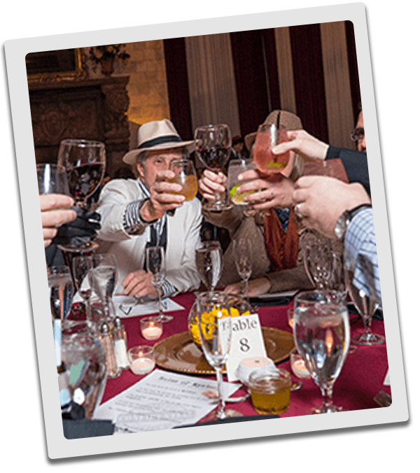 Atlanta Murder Mystery guests raise glasses